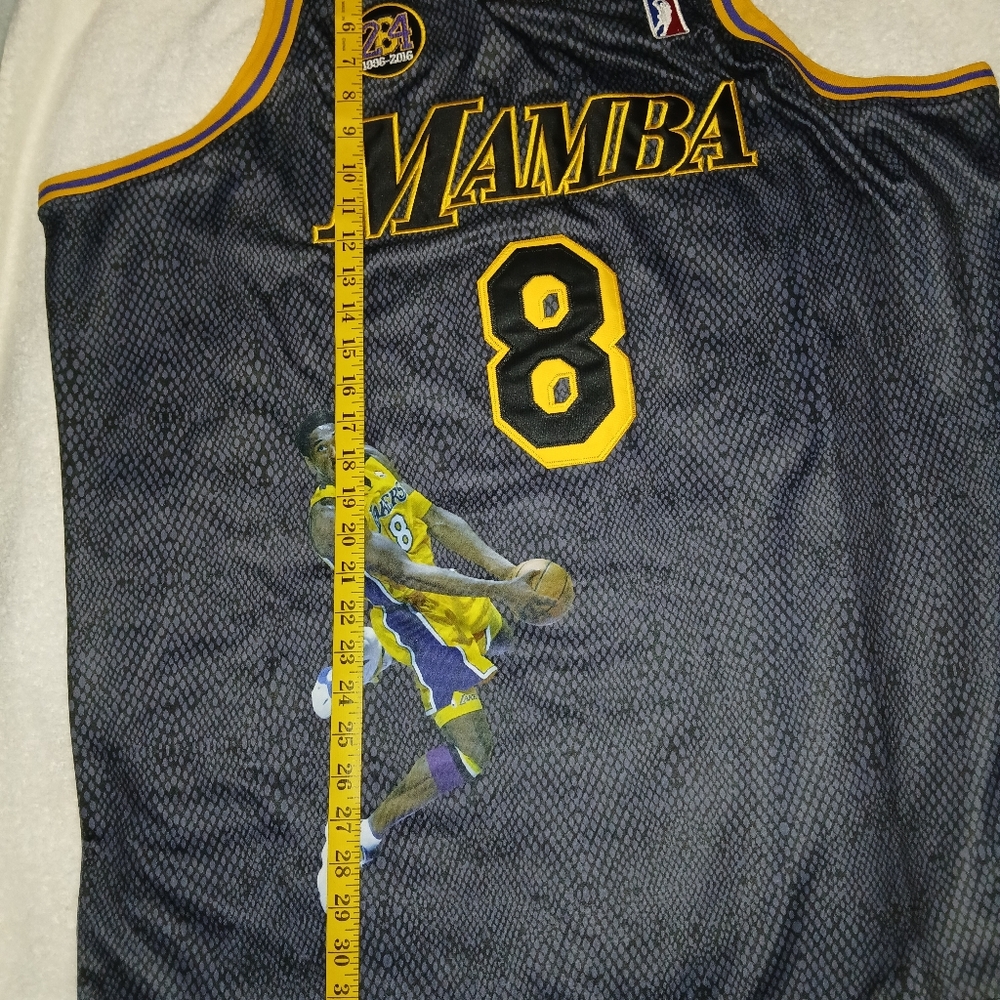 Kobe Bryant Black Mamba Los Angeles Lakers Novelty Basketball Jersey. - Picture 7 of 7